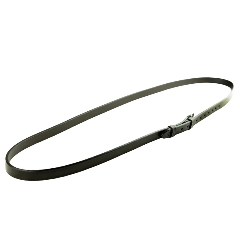 Dever Classic Plain Leather Neck Strap - Black-1