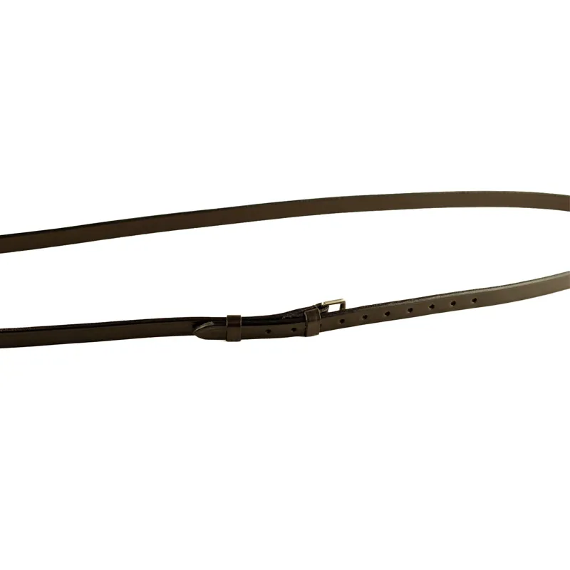 Dever Classic Plain Leather Neck Strap - Brown