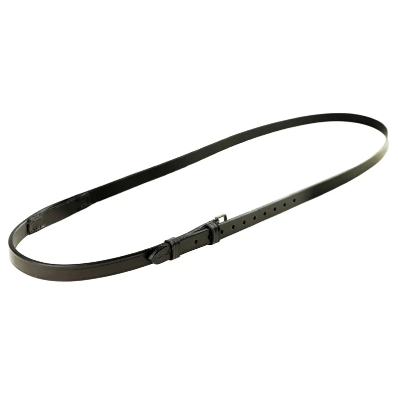 Dever Classic Leather Neck Strap With Loop - Black-1