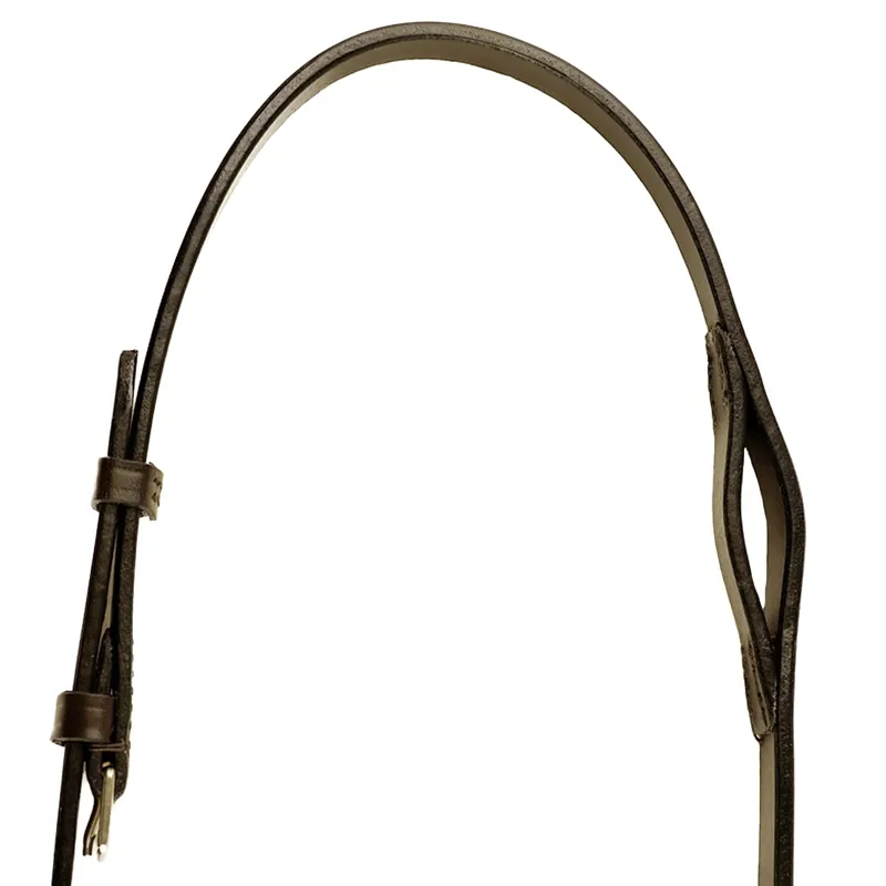 Dever Classic Leather Neck Strap With Loop - Brown