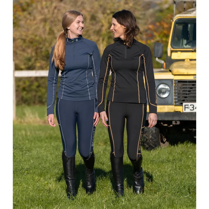 Redpost Adapt Full Grip Women's Riding Tights - Black Shadow-11