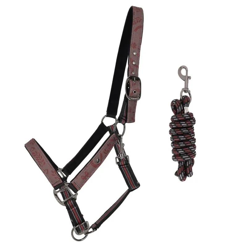 QHP Collection Halter and Lead Rope Set - Whispering Woods