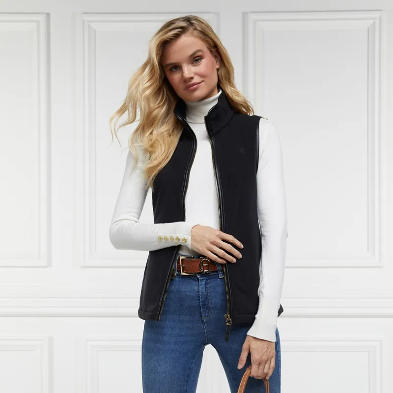 Holland Cooper Country Fleece Womens Vest - Black-2
