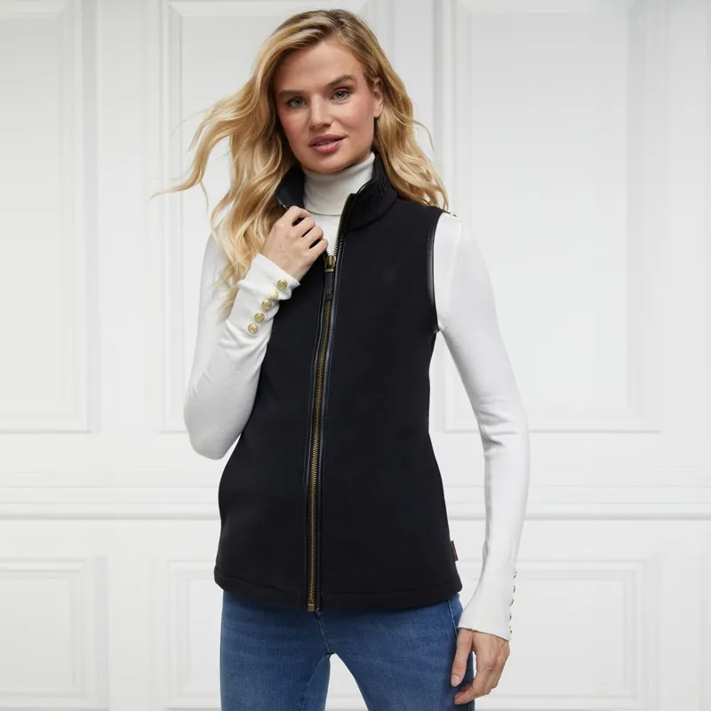 Holland Cooper Country Fleece Womens Vest - Black-3