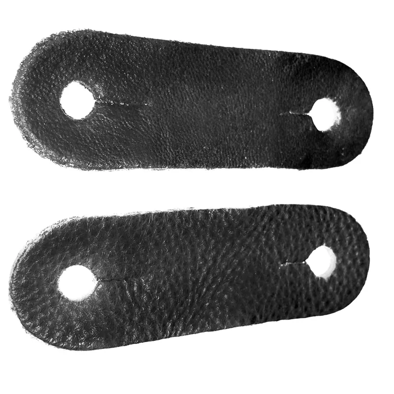 Dever Classic Leathers for Peacock Safety Stirrups - Black-1