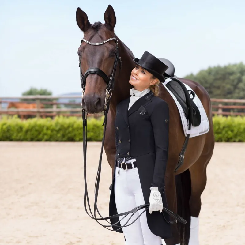 Pikeur Lilien Women's Dressage Tails - Night Blue-1