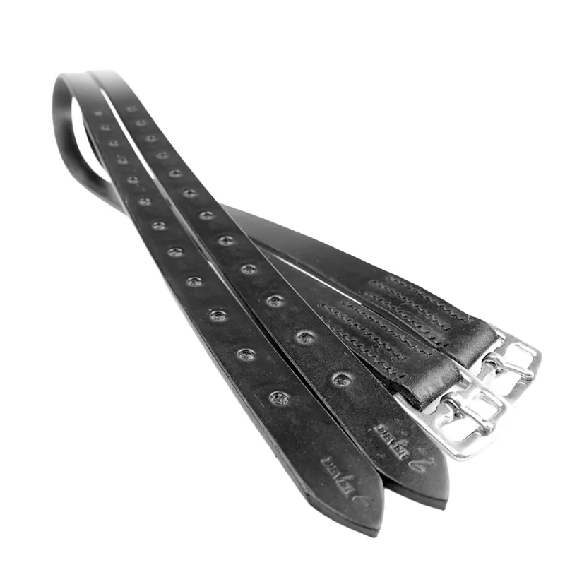 Dever Classic Stirrup Leathers - Black
