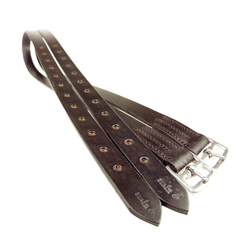 Dever Classic English Stirrup Leathers - Brown