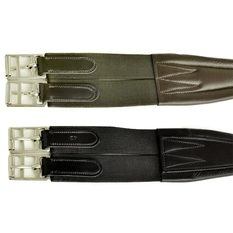 Dever Atherstone Deluxe Girth with Elastic Both Ends - Black-2
