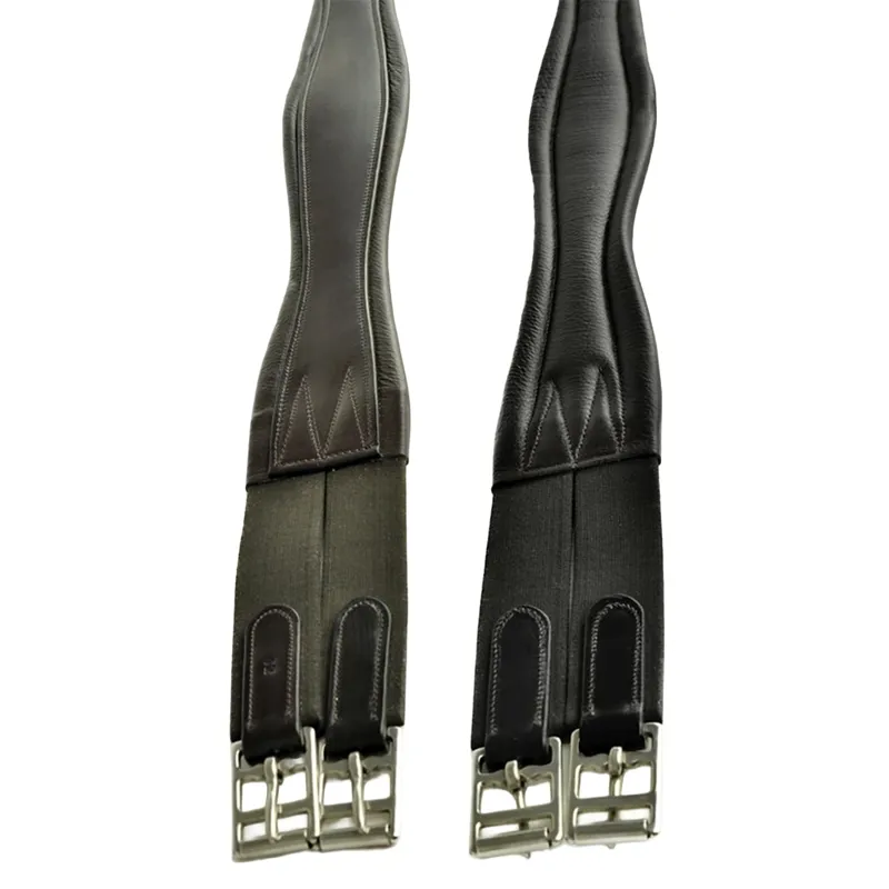 Dever Atherstone Deluxe Girth with Elastic Both Ends - Black-3