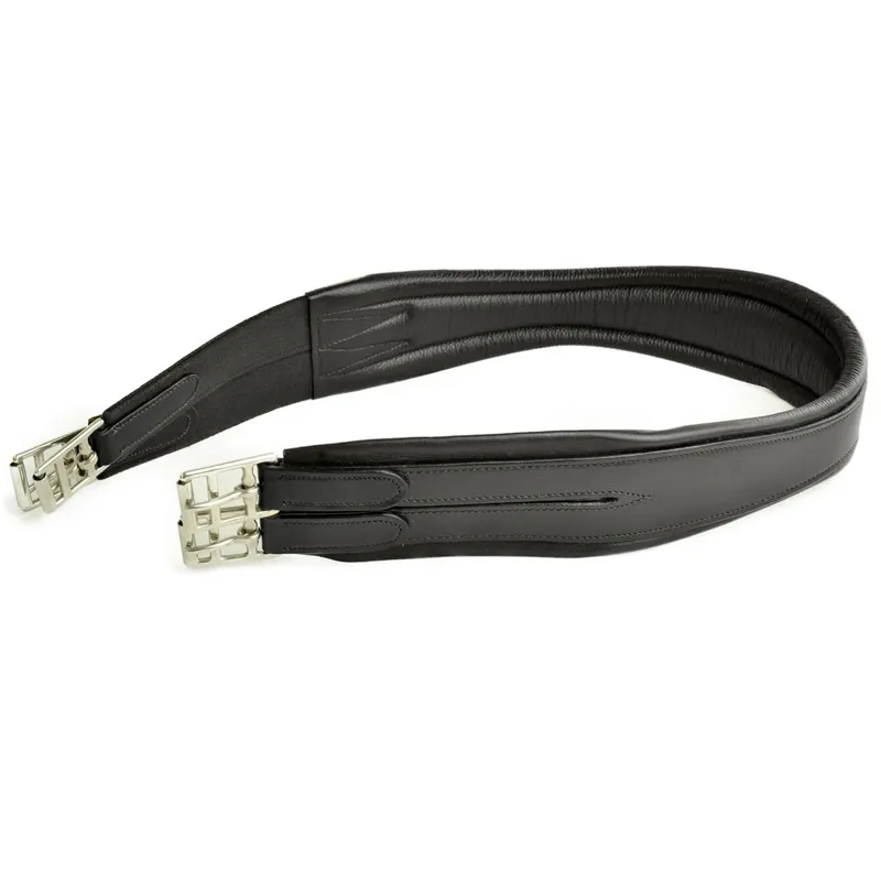 Dever Classic Deluxe Atherstone Girth with Elastic One End - Black-2