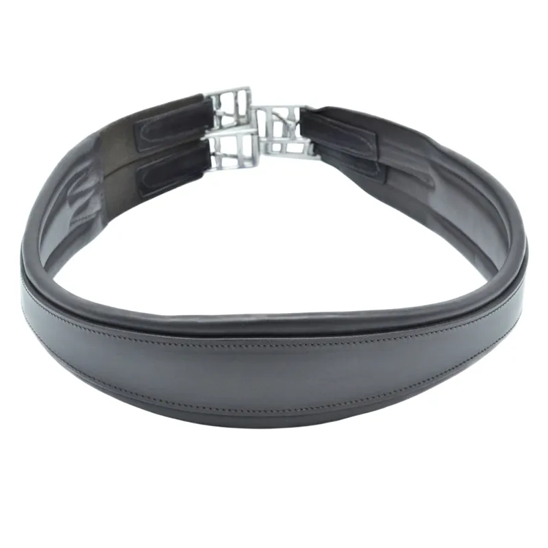 Dever Classic Deluxe Atherstone Girth with Elastic One End - Black-1