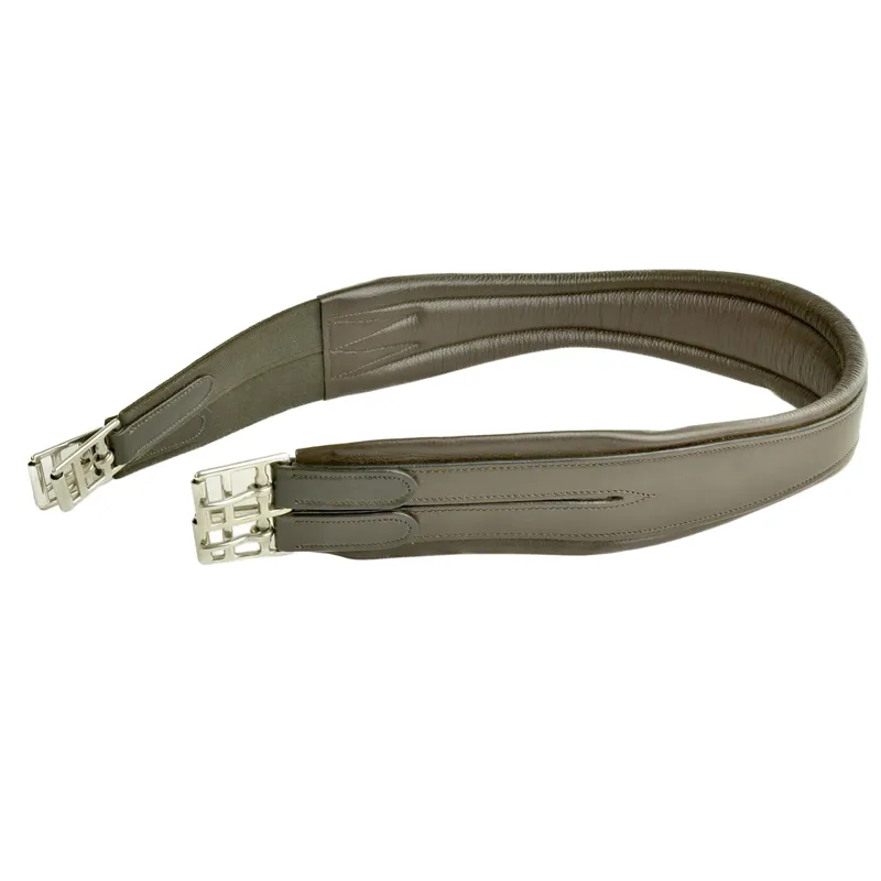 Dever Classic Deluxe Atherstone Girth with Elastic One End - Brown-1