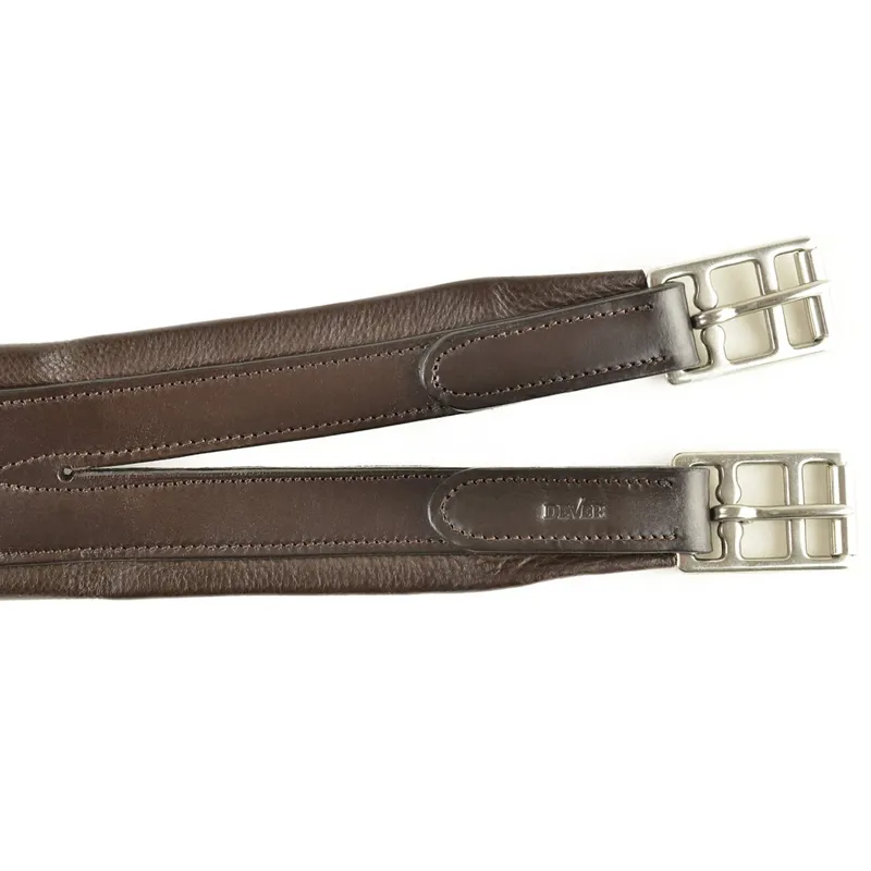 Dever Classic Deluxe Atherstone Girth with Elastic One End - Brown-2
