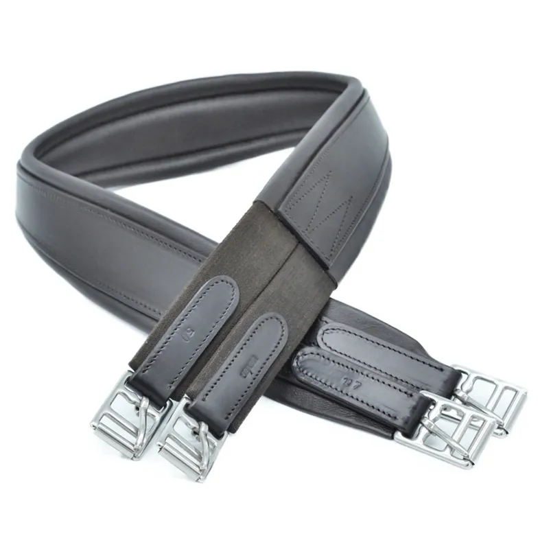 Dever Classic Deluxe Atherstone Girth with Elastic Both Ends - Black