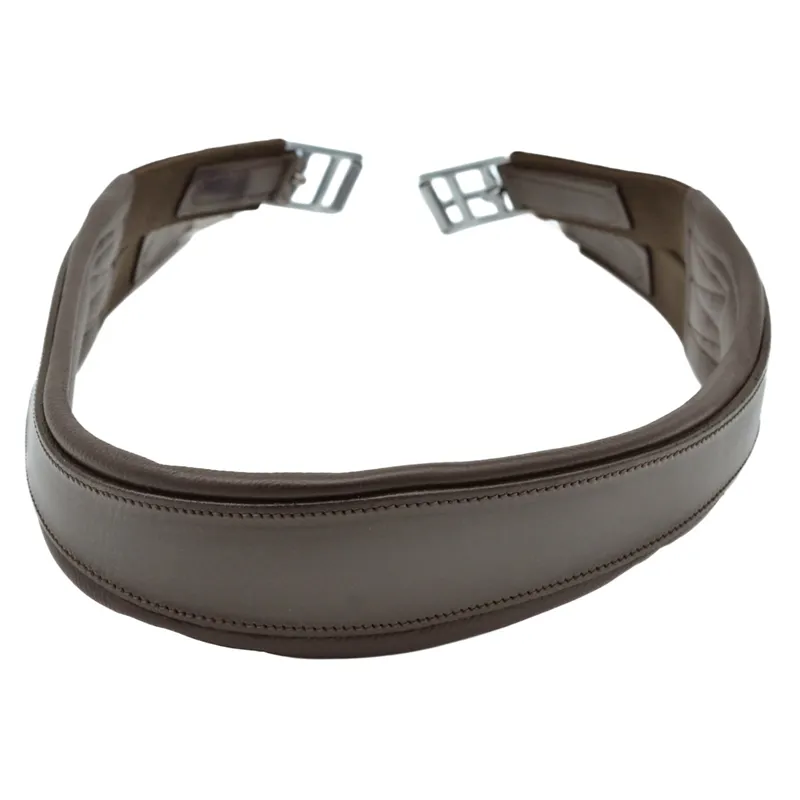 Dever Classic Deluxe Atherstone Girth with Elastic Both Ends - Brown-1
