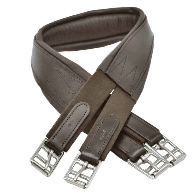 Dever Classic Deluxe Atherstone Girth with Elastic One End - Brown