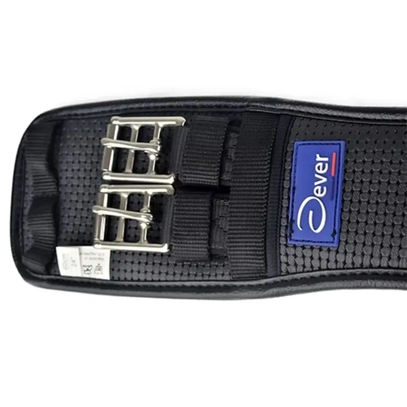 Dever Classic Comfort Dressage Girth with Elastic Both Ends - Black-3