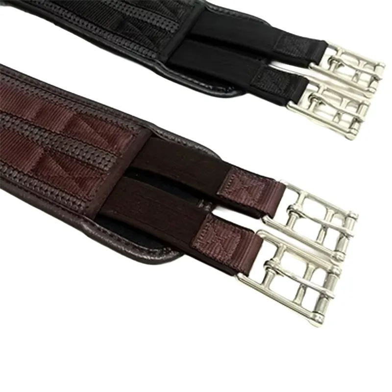 Dever Synthetic Comfort GP Girth with Elastic Both Ends - Black-3