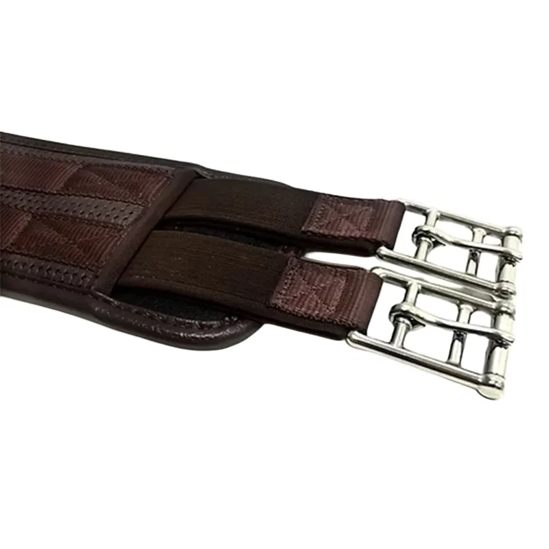 Dever Classic Comfort All Purpose Girth with Elastic Both Ends - Brown-3