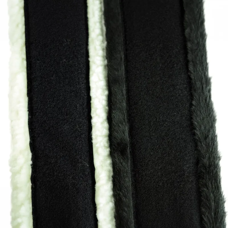Dever Classic Competition Fleece GP Girth Liner - Black/Black-2