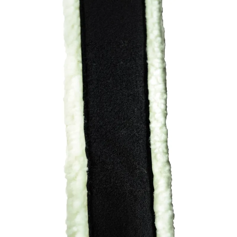 Dever Classic Competition Fleece GP Girth Liner - White/Black