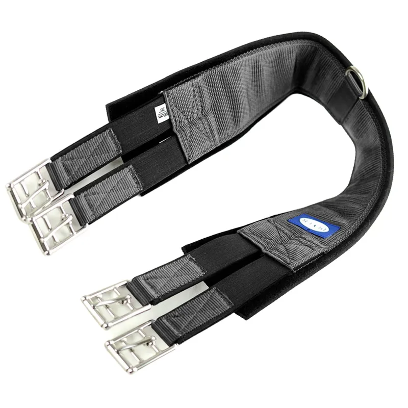 Dever Classic Competition Girth with Elastic Both Ends - Black-2