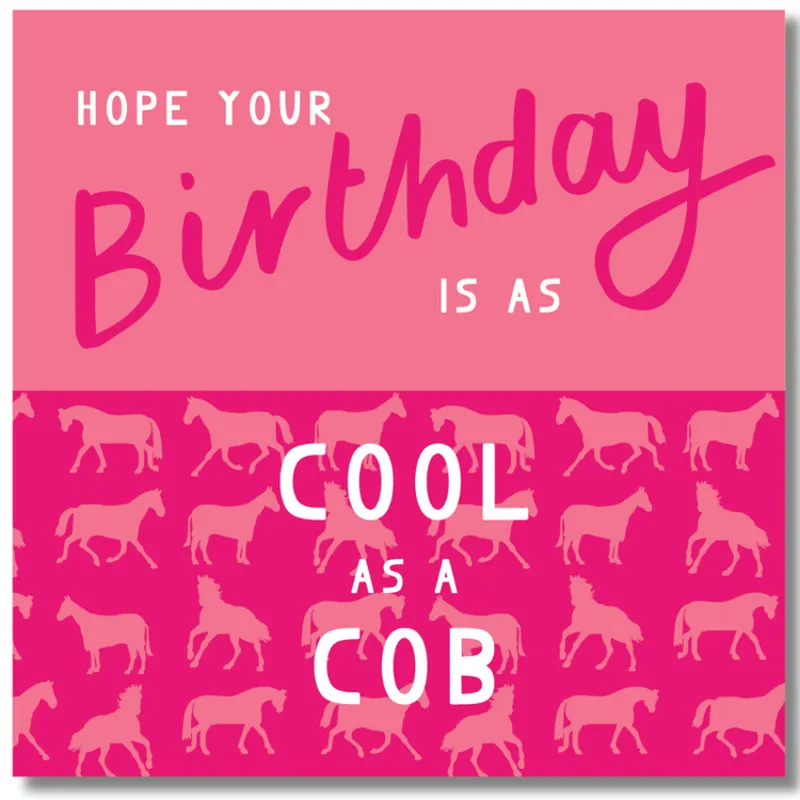 Gubblecote Greeting Card - Cool As A Cob