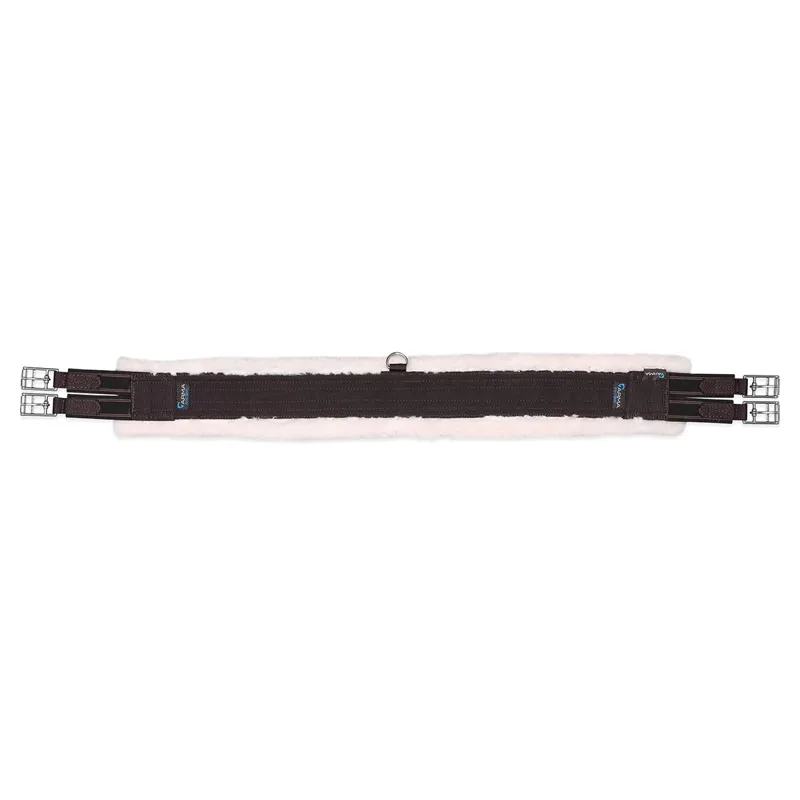 ARMA Fleece Lined Girth with Elastic Ends - Brown-1