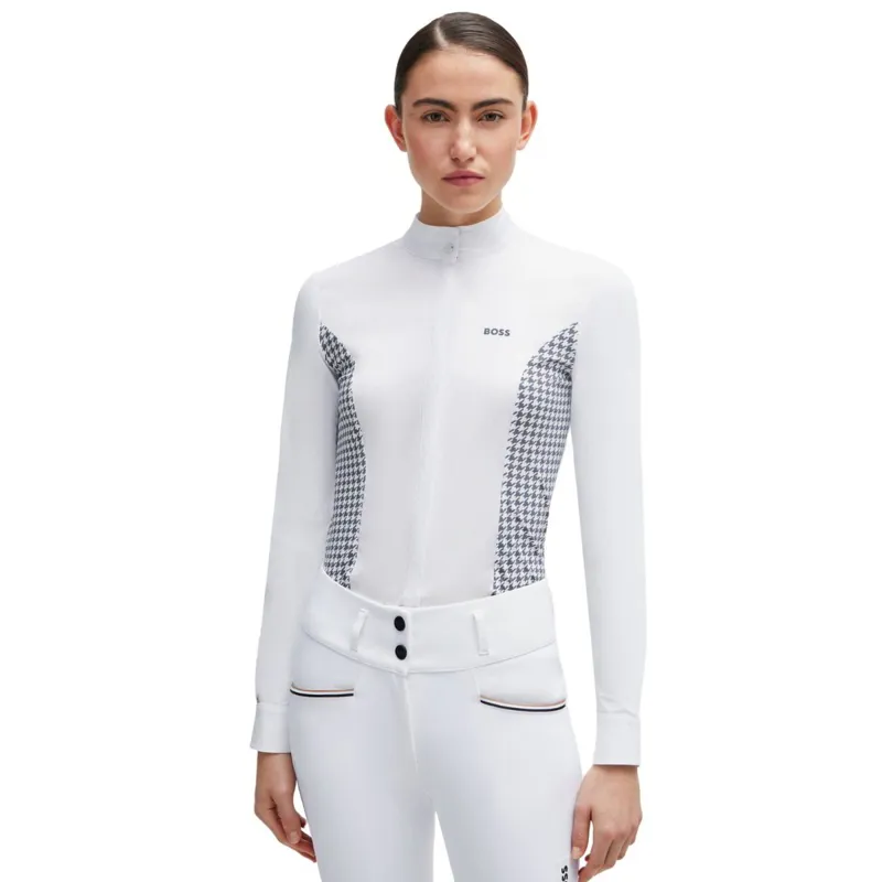 BOSS Equestrian Emma Women's Competition Shirt - Houndstooth