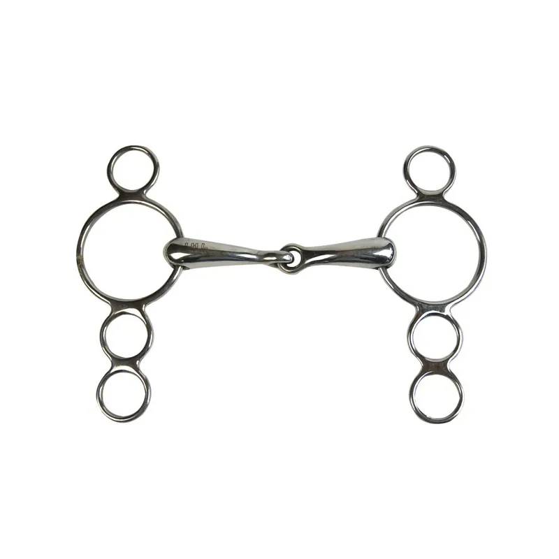 JHL Pro-Steel Continental 3-Ring Jointed Gag Bit-1