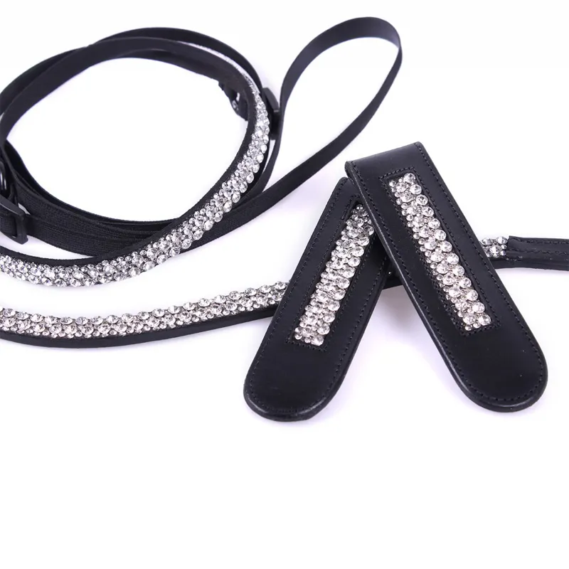 QHP Verbena Browband-Black/Silver-2