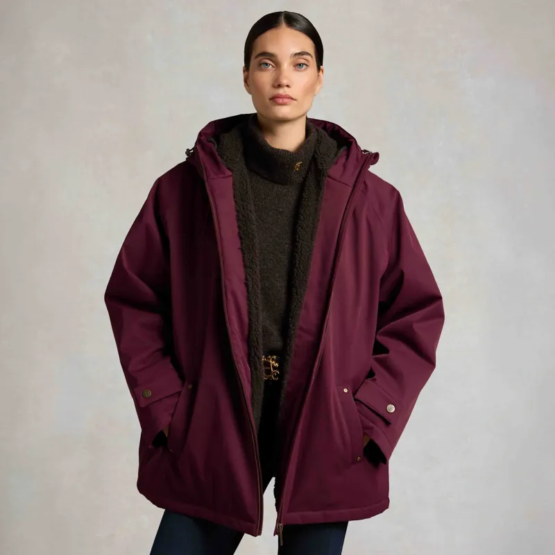 Holland Cooper One Size Waterproof Women's Jacket - Mulberry