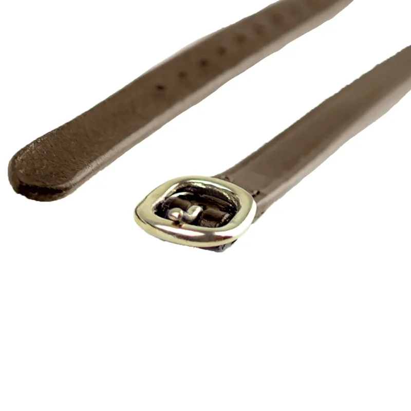 Dever Classic Adult 1/2 inch Leather Spur Straps - Brown-1