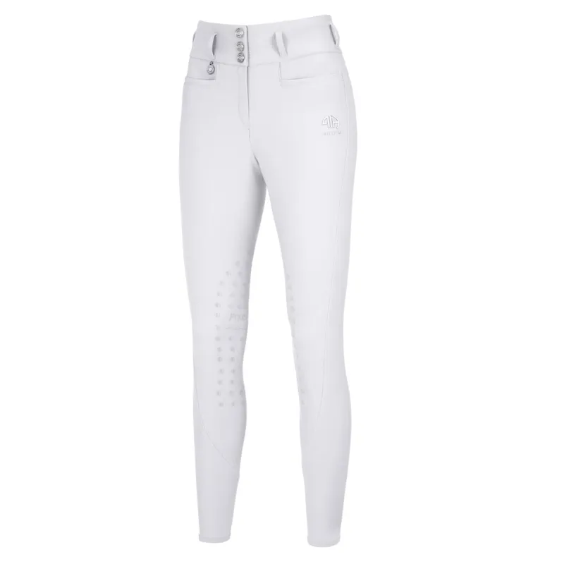 Pikeur Linn SD Knee Grip Women's Competition Breeches - White-1