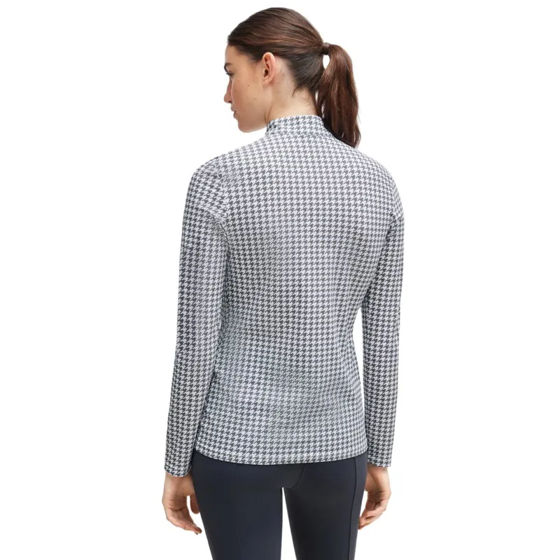 BOSS Equestrian Rachel Women's Training Shirt - Houndstooth Grey-1