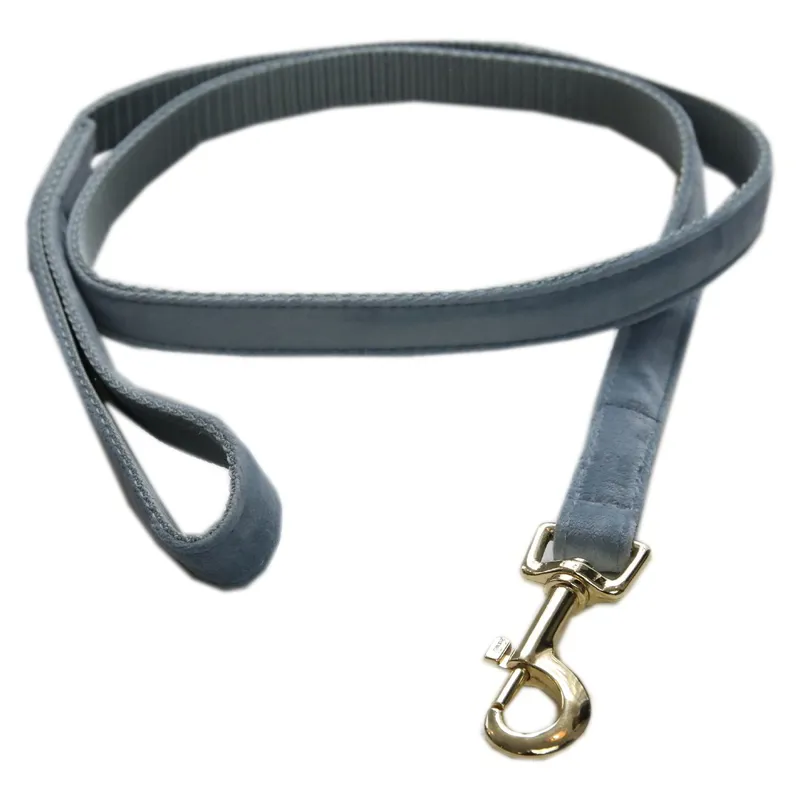Kentucky Velvet Dog Leash - Light Blue-2