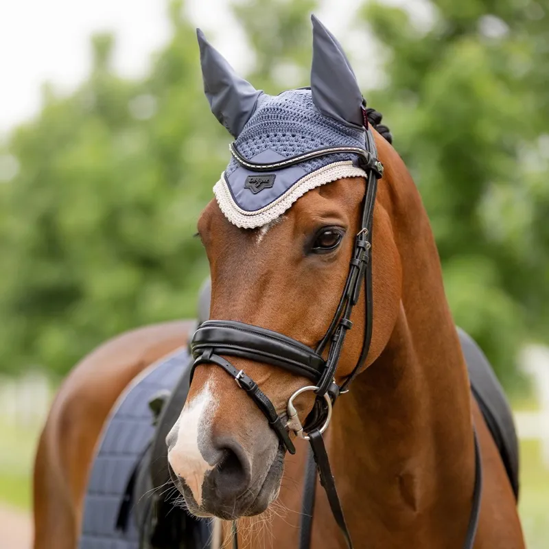 LeMieux Loire Fly Bonnet - Jay Blue-3