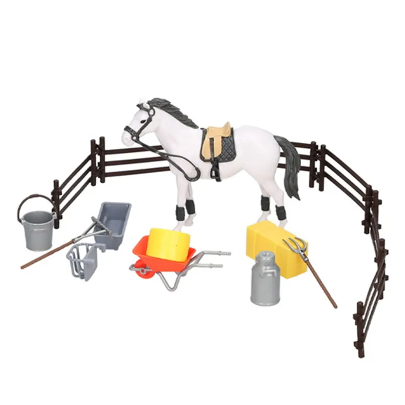 Platinum Horse Toy Set-Grey-1