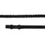 STS English Leather Braided Reins - Black
