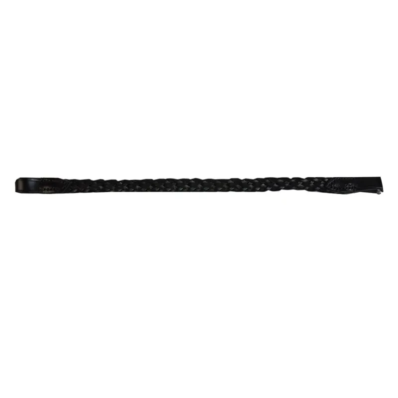 STS English Leather Braided Browband - Havana