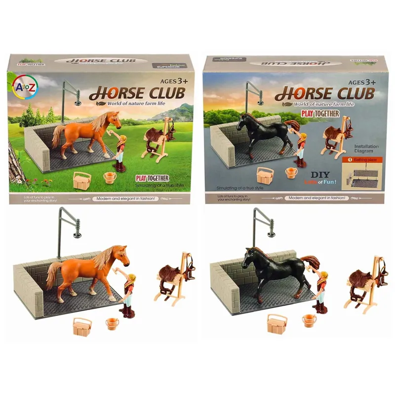 Platinum Agencies Horse Wash Scene Toy Play Set - Pally-1