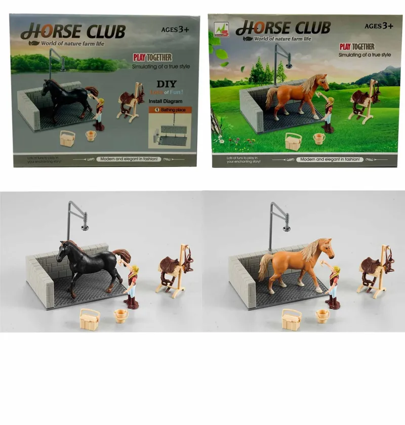 Platinum Agencies Horse Wash Scene Toy Play Set - Pally-2