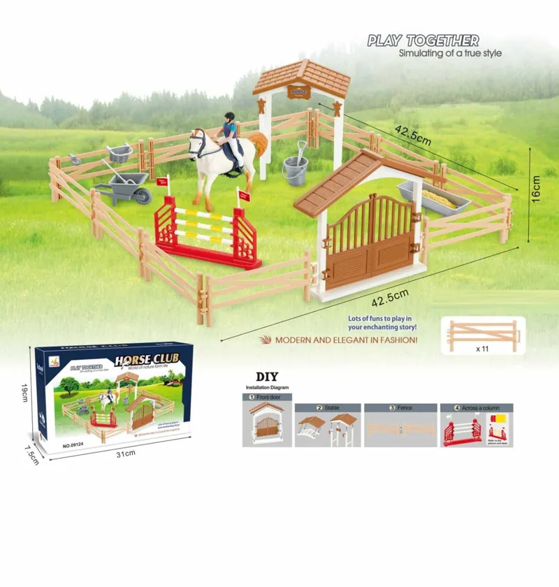 Platinum Horse Club Equestrian Scene Toy Set-1