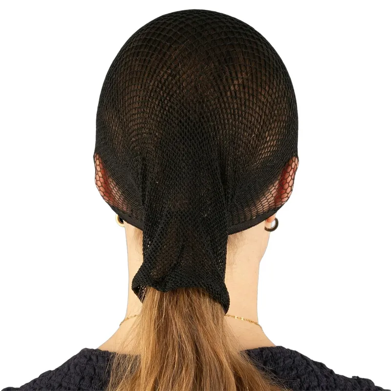 Kentucky Ponytail Hole Hairnet 2 Pack - Black