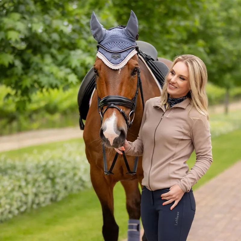 LeMieux Loire Fly Bonnet - Jay Blue-6