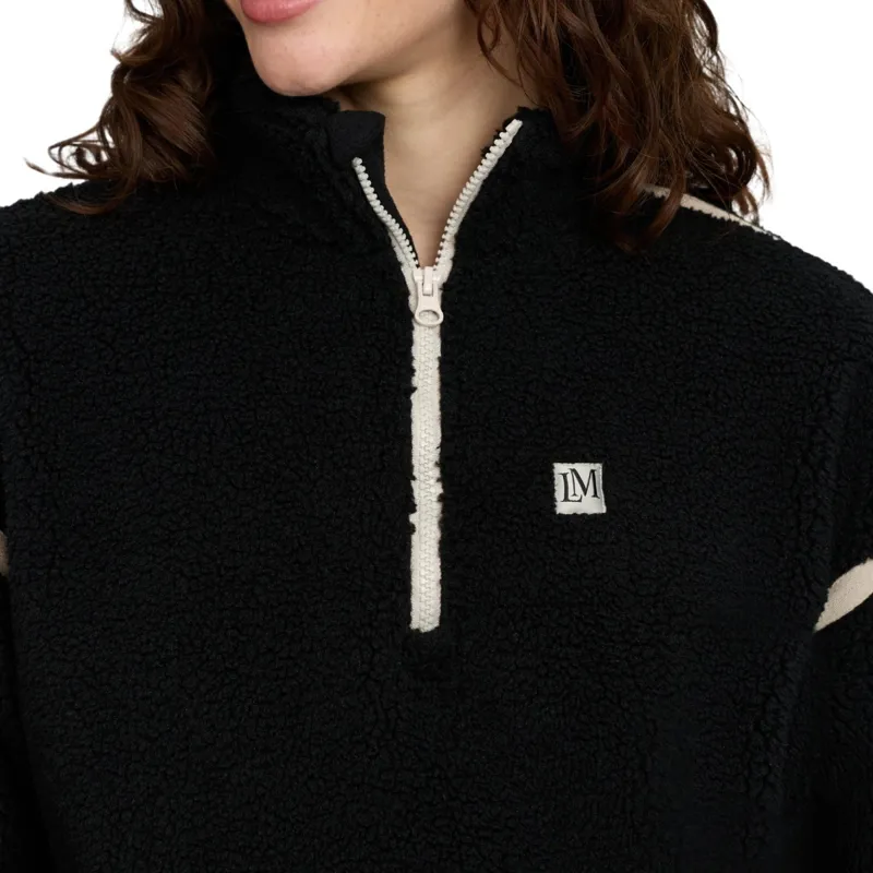 LeMieux Avery Women's 1/4 Zip Teddy Fleece - Black Pre-Order-6