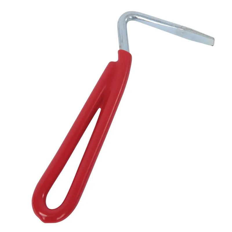 Roma Vinyl Handle Hoof Pick - Red-1