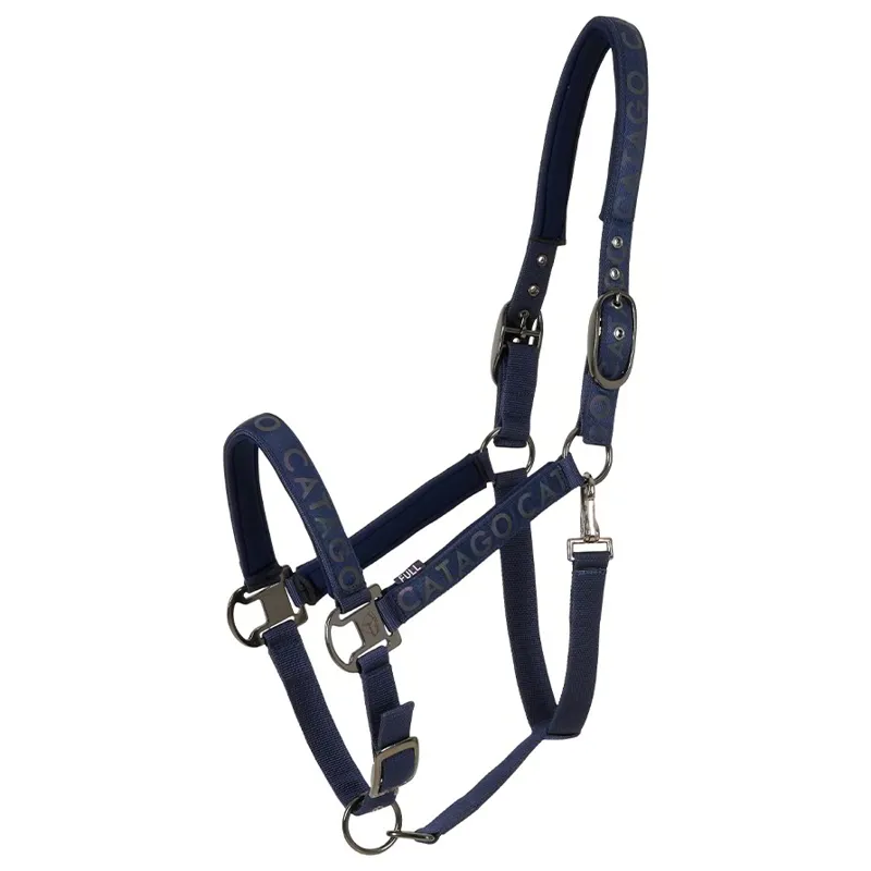 Catago Alea Reflective Logo Halter - Navy