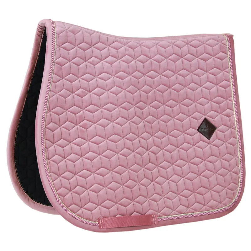 Kentucky Velvet Jumping Saddle Pad - Old Rose